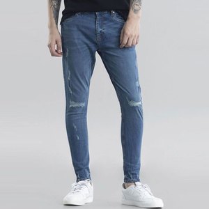 New Style Fashionable Washed Design Denim Jeans for Men OEM Manufacturer Fashion Slim Fit Custom Made Men Denim Pant