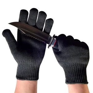 Latest Design Cut Resistant Level 5 Work Safety Anti-Cut Gloves Polyester Waterproof Breathable Latex-Free Silicone-Free Men