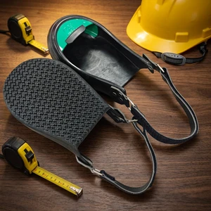 Visitor Safety Shoe Cover Steel Toe Anti Smashing Anti Slip Rubber Sole Water Resistant for Industrial Workshop Factory Use