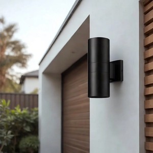 Modern LED Aluminum Cylinder Light Outdoor Wall Facade Lamps for Home Yard & Facade Walls