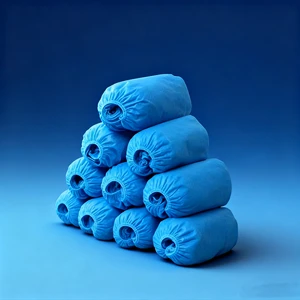 High Quality Medical Safety Nonwoven Cap & Shoe Cover Wholesale Factory Price Great Value with Materials PP CPE PE