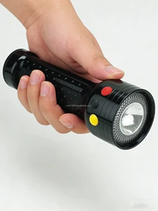 LED Flashlight IP65 Waterproof Rechargeable High Lumen Adjustable Beam 1W Power for Camping Hiking Outdoor Emergency Rescue