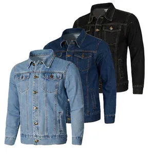 Men's Denim Jeans Jacket Cotton Coat Trucker Jacket Button Classic Western Winter Jackets