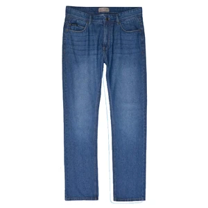 Men's High Waist Regular Fit Black Slim Straight Denim Jeans Custom Logo Design Colored Wash High Street Style Low Price