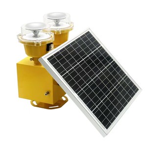 High Quality Lithium Iron Battery Solar Energy Double Lamp LED Aviation Warning Lights