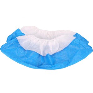Disposable Anti-Dust Blue Safety Shoe Covers Non-Woven PE Plastic CPE Cleanroom Product Polypropylene Shoecover