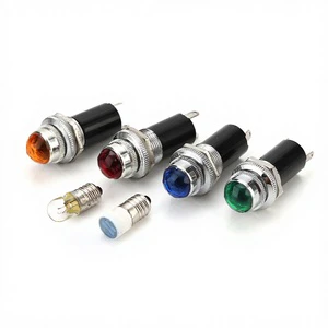 Hot Selling Industrial Switch 16mm Raised Round Mounting Hole Long Life Red Blue Green Color LED Equipment Indicator Lights