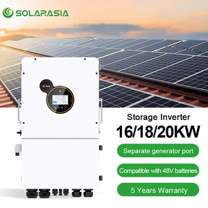 Eu Version Three Phase Hybrid Inverters 16KW 18KW 20KW Pure Sine Wave Solar Charge Controller Mppt Set For Home