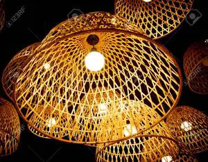 Traditional Decorative Rattan Bamboo Lamp