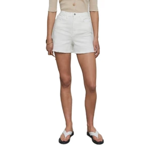 OEM Wholesale Women's Distressed Raw Hem Denim Shorts High Waist Casual Style Colored Washed Jeans For Summer