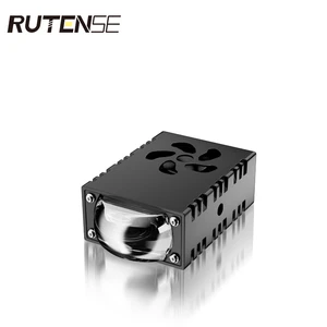 RUTENSE Len Grill Light 1/2/3 120W 80W 60W Fan Cooling System 3000k 6000k Flash Light Smart Decoding Car LED Len Grill Light