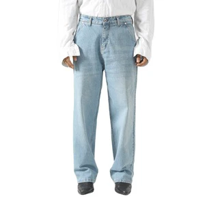 Best Quality Men's Street Brand Denim Jeans Hip Hop New Arrivals Straight Light Washed Mid Waist Casual denim pants for Men