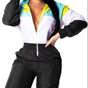 Women's Casual Lightweight Tracksuits Sets Windbreaker Jacket & Pants Customizable Jackets Pants Sets Tracksuits Women