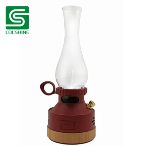Bamboo Camping Lantern Oil Lantern Rechargeable Camping Lamp For Outdoor Lighting