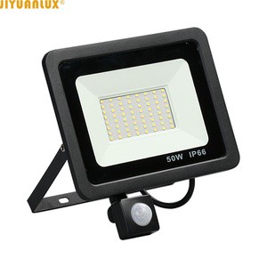 ultra Thin Security Lamp 50W Smd Floodlights Pir Motion Sensor Ip65 Outdoor Waterproof 50 Watt Led Flood Light Garden Lighting