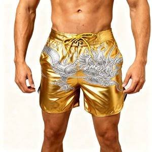 Quick Dry Versatile Beach Shorts Mens Fitness Bodybuilding Custom Swimwear for Cross Training Activities
