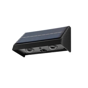 Automatic Sensing RGB LED Solar Wall Light Waterproof IP65 Outdoor Fence Lighting Exterior Mounted Solar Led Wall Lamp