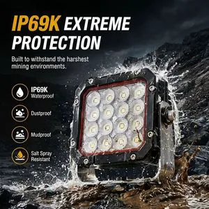 Bright LED Pods 160W Work Light Kits Ip69K Auxiliary Headlights For Vehicles Quad Bike Snowmobile Motorbike Jeep