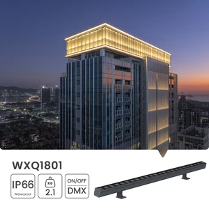 LED Wall Washer Light IP66 Waterproof DMX512 RGB RGBW 24V High Brightness Aluminum Landscape Facade Lighting Outdoor Building