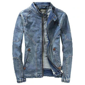 Casual Jacket Men Simple Man Stylish Denim Jacket Jeans Denim Jackets for Men Direct Factory Made Custom Logo Printing
