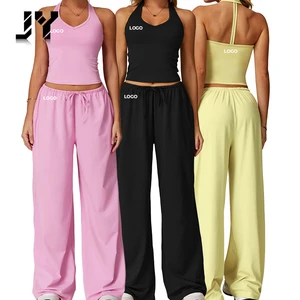 JY-3058 High Quality Yoga Workout Gym Fitness Boxing Sets Gym Clothes of 2 for Women Gym Fitness Yoga Set Wholesale