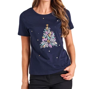 Streetwear Applique Plain Printed for Premium Women's Boxy Short Sleeve T-Shirts Breathable Cotton Polyester Jersey Fabric