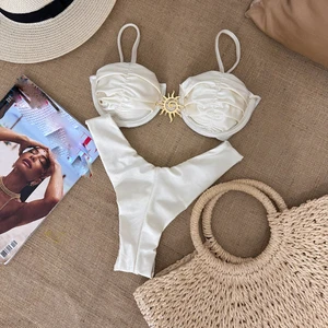 JSN Customize 2026 New Two Pieces Bikini Set Push up Bikini Sexy Women Swimsuit Female Swimwear Brazil Bathing Suit Beachwear