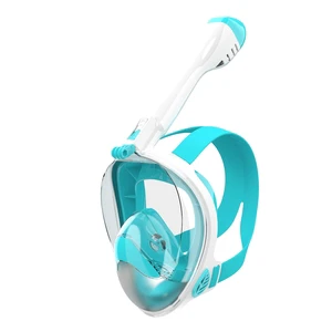 ET SC Model 180 Degree Full Face Waterproof Snorkeling Mask With Anti-Fog & Anti-Leak Design PC Lenses For Children & Adults