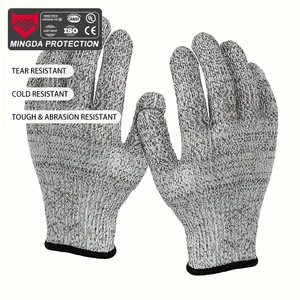 High Performance Safety Gloves Food Grade Anti-Cut Material with Latex Coating Nylon Lining Construction Cut-Proof Protection