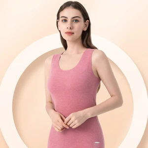 Warm Knitted Windproof Vest for Women in Winter Spandex/Polyester Material Base Coat Camisole Top