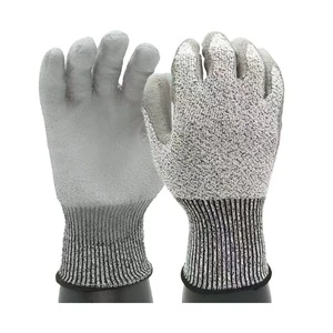 Anti-cutting Industrial Labor Protection Gloves Abrasion-Resistant PU Gloves