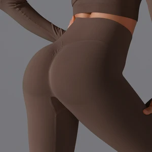 Custom Logo Seamless Butt Scrunch Leggings Gym Fitness Yoga Wear High Waist Women Leggings Workout Yoga Leggings for Women