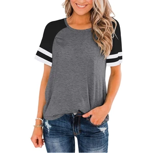 Womens Minimalist Basic Crew Neck Comfortable Casual Top