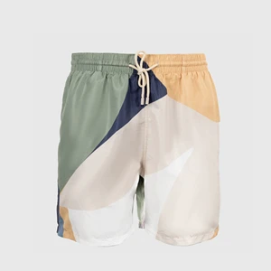 Men's Eco-Friendly Fitness Swimwear Breathable and Waterproof Beach Pants with Attractive Pattern New Eco-Friendly Swim Shorts