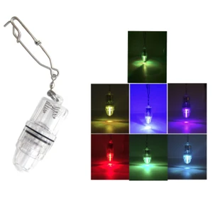 10cm Deep Drop LED Fishing Light with Clip Underwater Fish Lamp Fishing Underwater Colorful Flash Fishing Lamp
