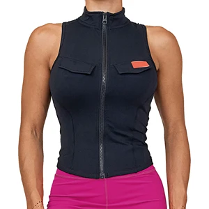 Wholesale Seamless Breathable Yoga Top for Women with Front Logo