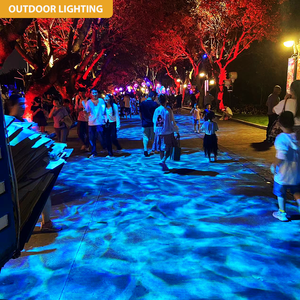 IP65 Waterproof LED Gobo Wall Ground Effect Spotlight Water Ripple Projector Light For Outdoor Decorations Ocean Wave Garden