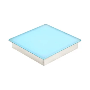 Dmx Stainless Ground Recessed Inground Brick Lights Rectangular Outdoor Paver Glass Led Floor Brick Lights
