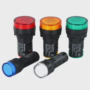 Manufacture LED Indicator Lights Red Green Yellow Blue Signal Light 16mm 22mm Mini signal pilot Lamp for Equiment