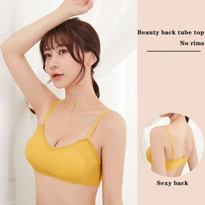 Hot Sale Ladies Fitness Yoga Sports Bra Wireless Running Sports Bra