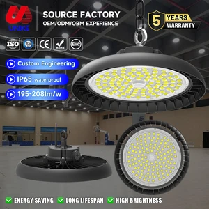 High Brightness Storehouse Factory Gymnasium AC Die-cast Aluminum Alloy 100W 150W 200W 250W Smd UFO Led High Bay Light