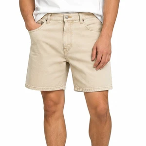Men Denim Shorts High Waist Straight Leg Casual Summer Cotton Shorts with Pockets Regular Wash Denim Shorts for Men