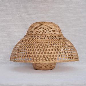 Environmental Handcraft Weave Bamboo Lampshade Woven Bamboo Lamp Ceiling Light for Living Room