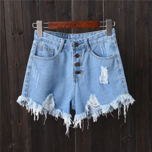 Comfortable Mid Waist Women's Straight Denim Shorts Customized Formal Summer Breathable Quick Dry Eco-Friendly Waterproof
