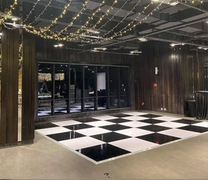 Fireproof Material Aluminum Alloy Frame Seamless White Dance Floor Wedding Fashion Show Performance Wooden Dance Floor for Party