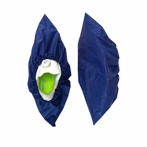 Super Strong Obstacle Ability Disposable Non Woven Shoecover Waterproof Antiskid Pvc Beautiful Price Medical Shoecovers