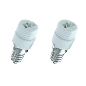 2 PCS E14 to G9 Lamp Socket Adapter Converter Lighting Accessories for Easy Lamp Holder Swap