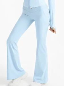 Women's yoga pants high-waisted stretchy soft hip-lifting fitness leggings comfortable and breathable solid color casual pants