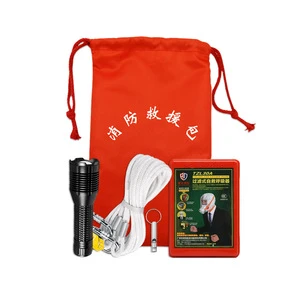 5-Piece Fire Safety Kit Essential Firefighting Equipment Rescue Tools for Home Rental Properties Safety Inspection Escape Tools