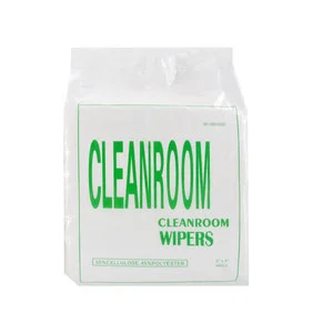 Highly Absorbent 55% Cellulose 45% Polyester Hydroentangled Nonwoven Blend 20cm*20cm 53gsm Cleanroom Wipe Paper Safety Product